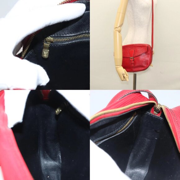 LOUIS VUITTON Epi Jeune Fille MM Shoulder Bag Red M52157 LV Auth BA1322 - Picture 15 of 15